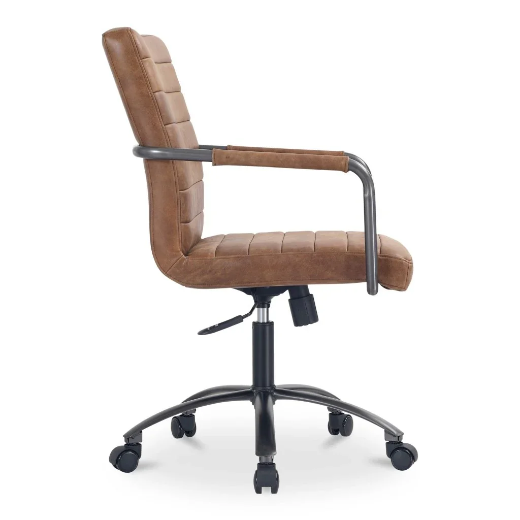 Roy Leather Swivel Office Chair - AYG Home Service