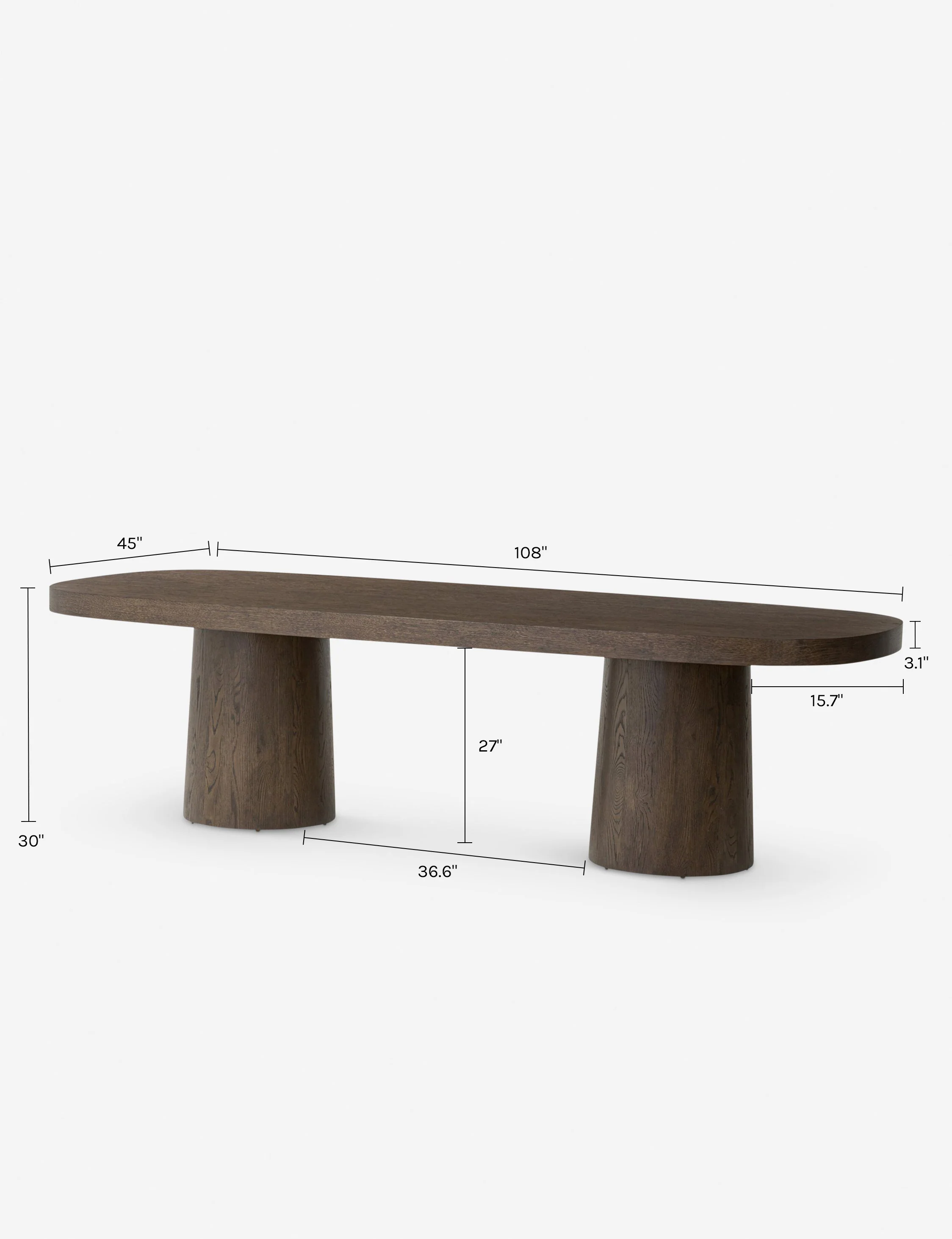 Rosaldo Oval Dining Table - AYG Home Service