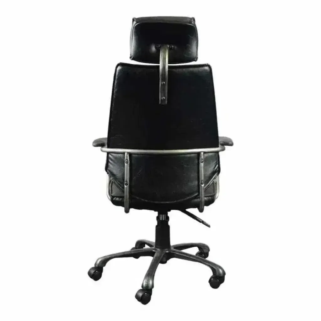 Swivel Office Chair Onyx Black Industrial - AYG Home Service