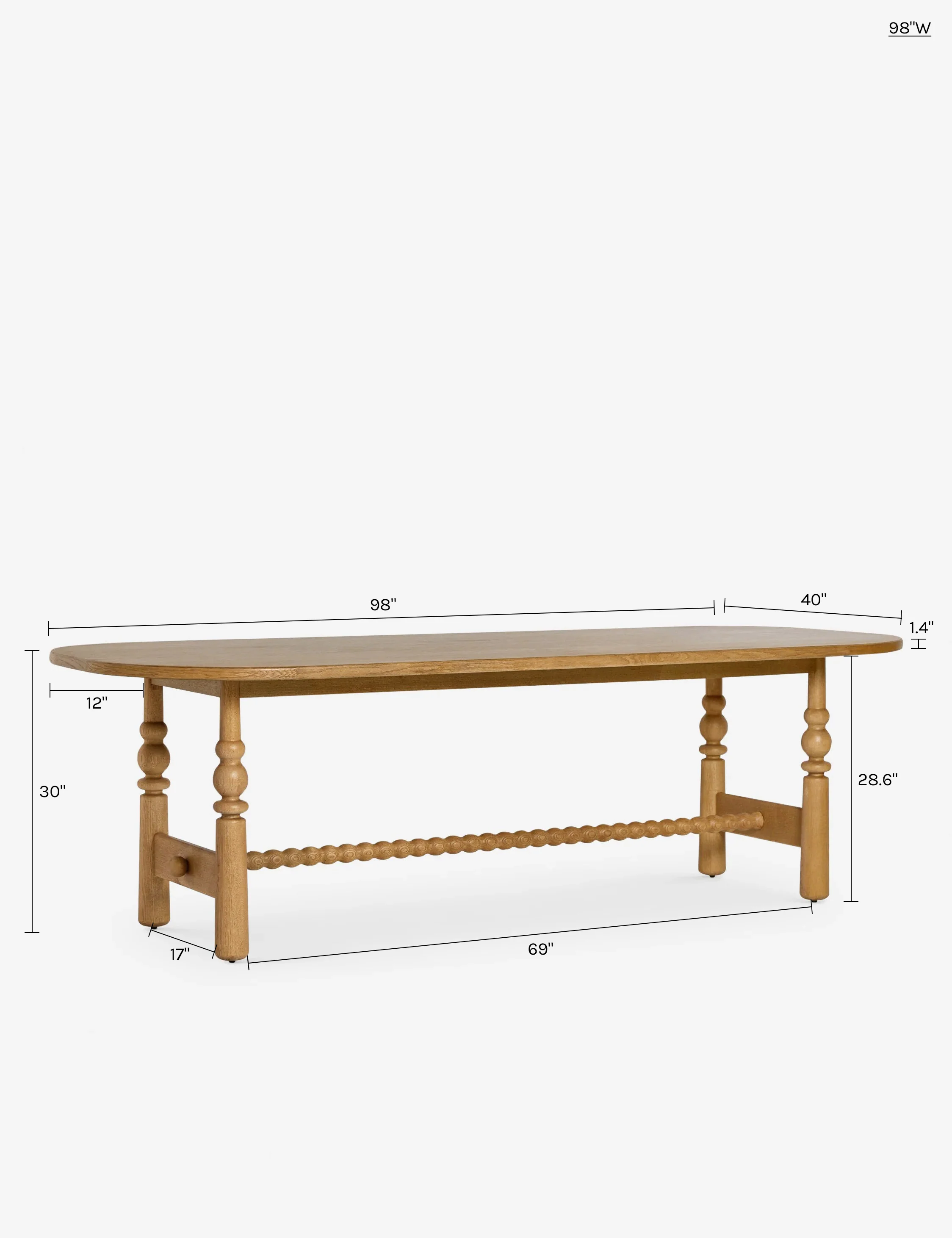 Blume Oval Dining Table - AYG Home Service