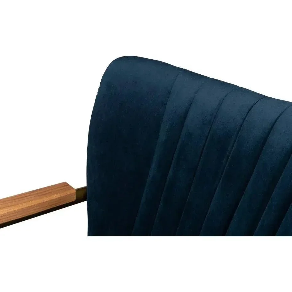 Brooks Home Office Swivel Chair Blue Velvet - AYG Home Service