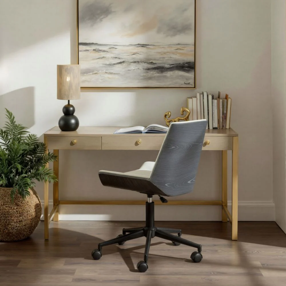 Maker Faux Leather Office Chair - AYG Home Service