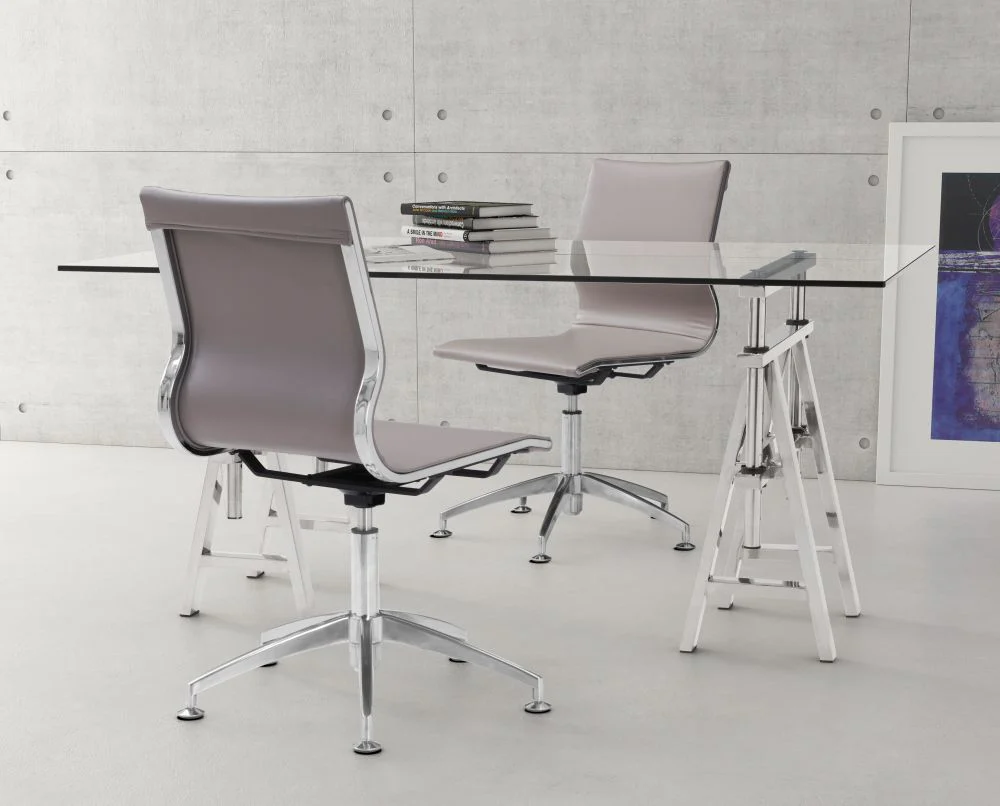 Glider Faux Leather Conference Chair - AYG Home Service