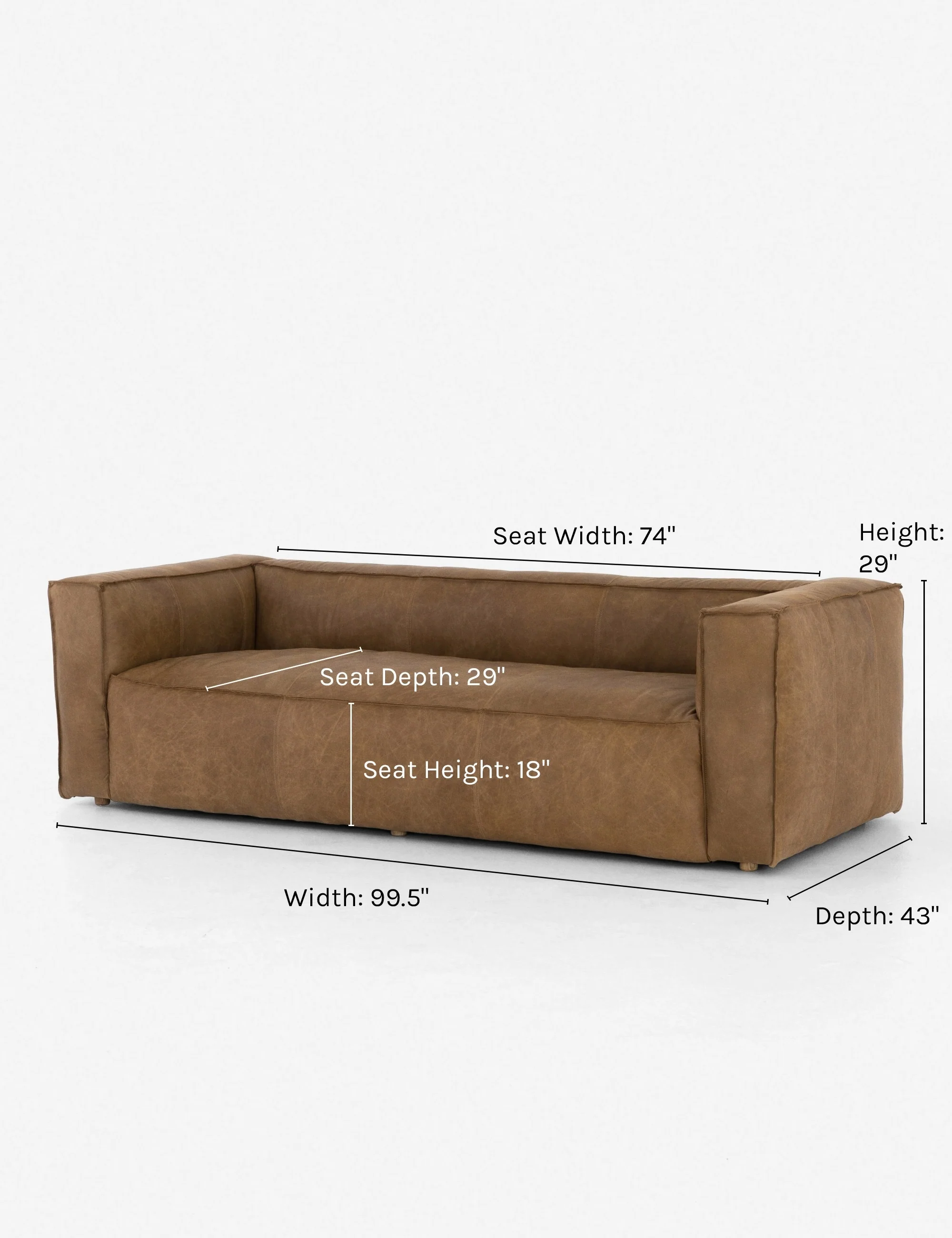 Graham Leather Sofa - AYG Home Service