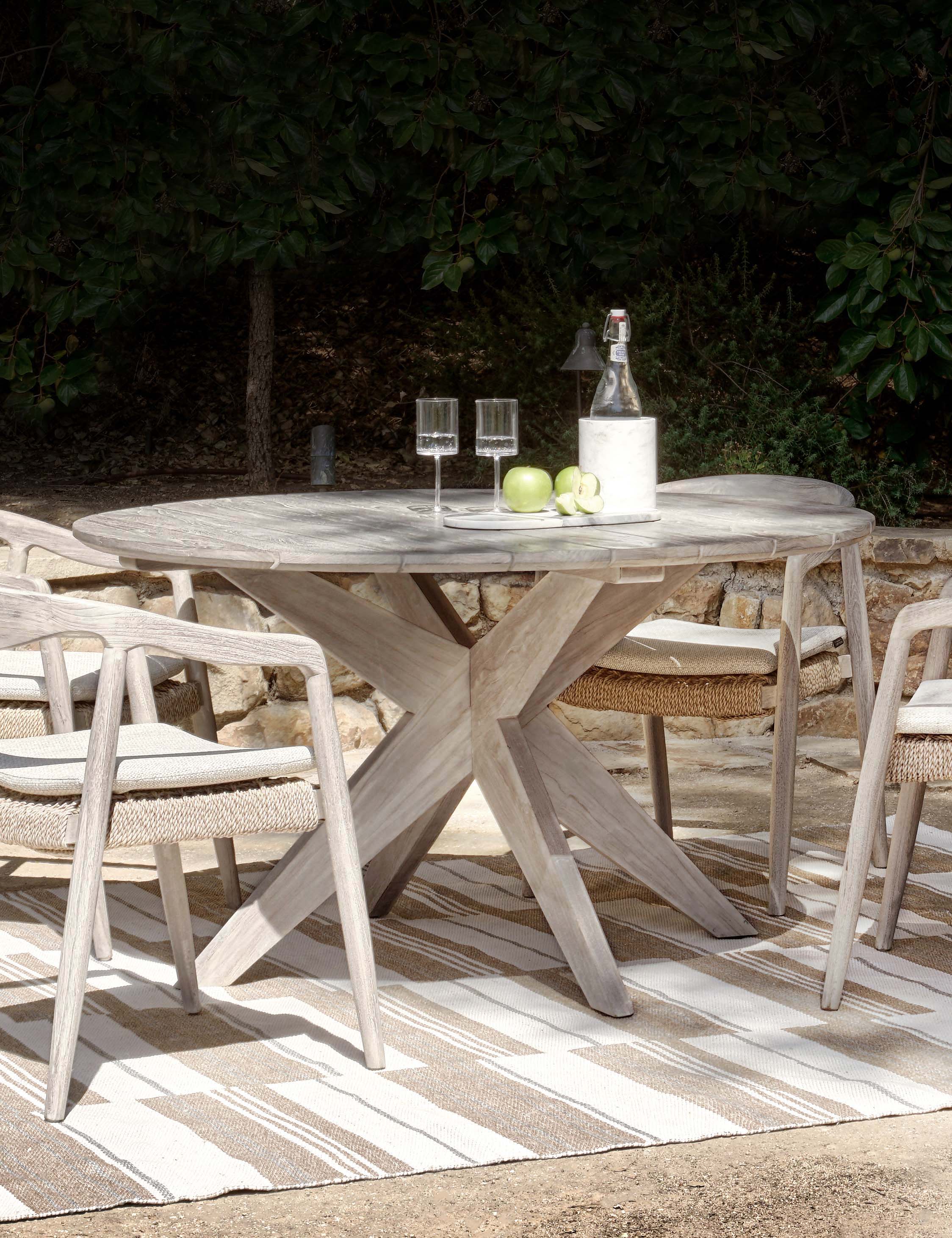 Rosetta Indoor / Outdoor Round Dining Table - AYG Home Service