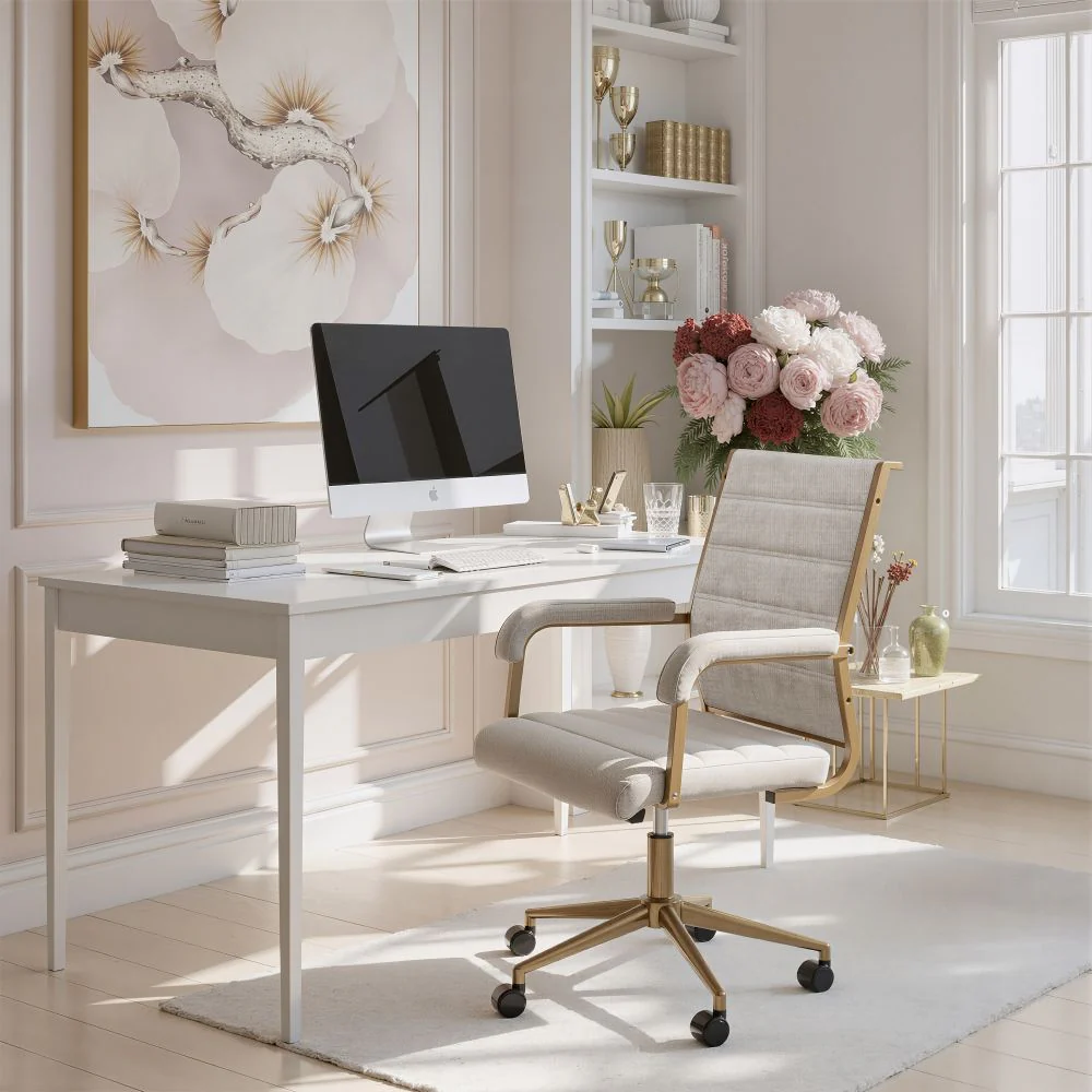 Auction Faux Leather Office Chair - AYG Home Service