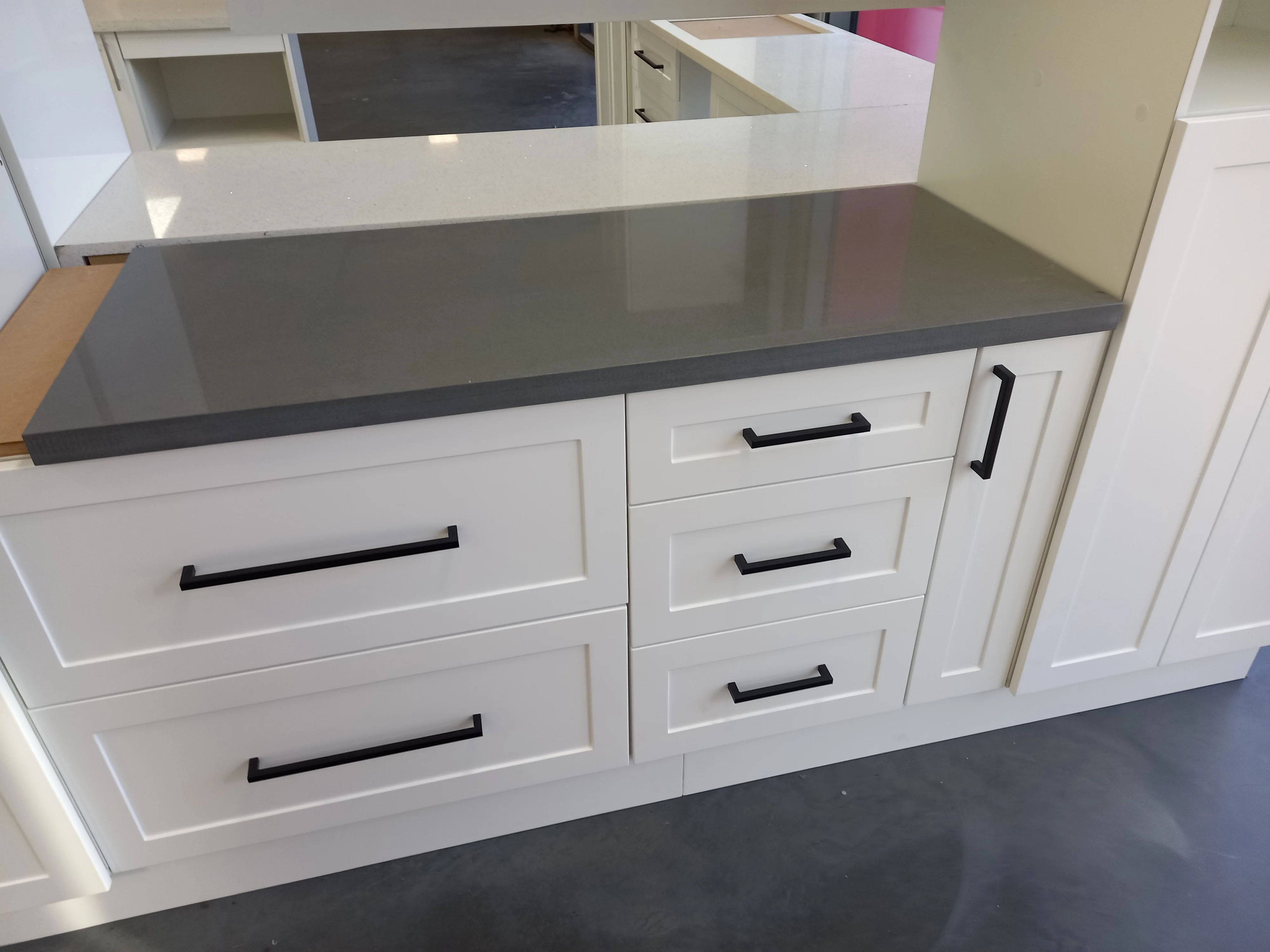 Kitchen cabinet set Galley kitchen Pantry and cupboards Matt white - AYG Home Service