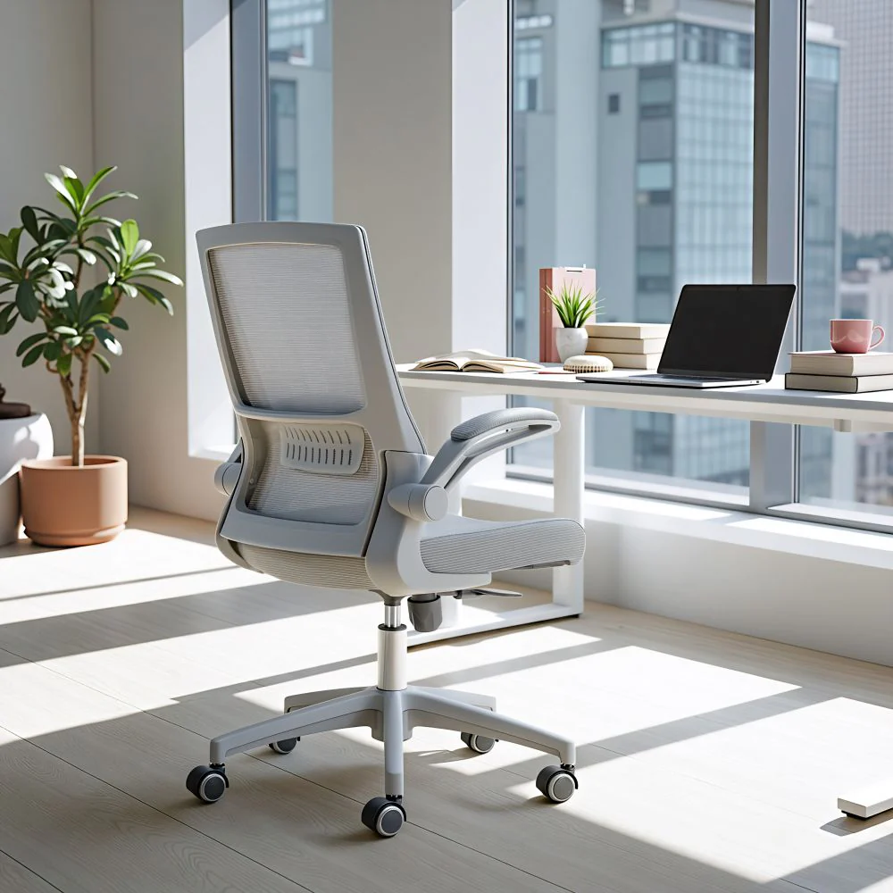 Pater Grey Mesh Fabric Office Chair - AYG Home Service