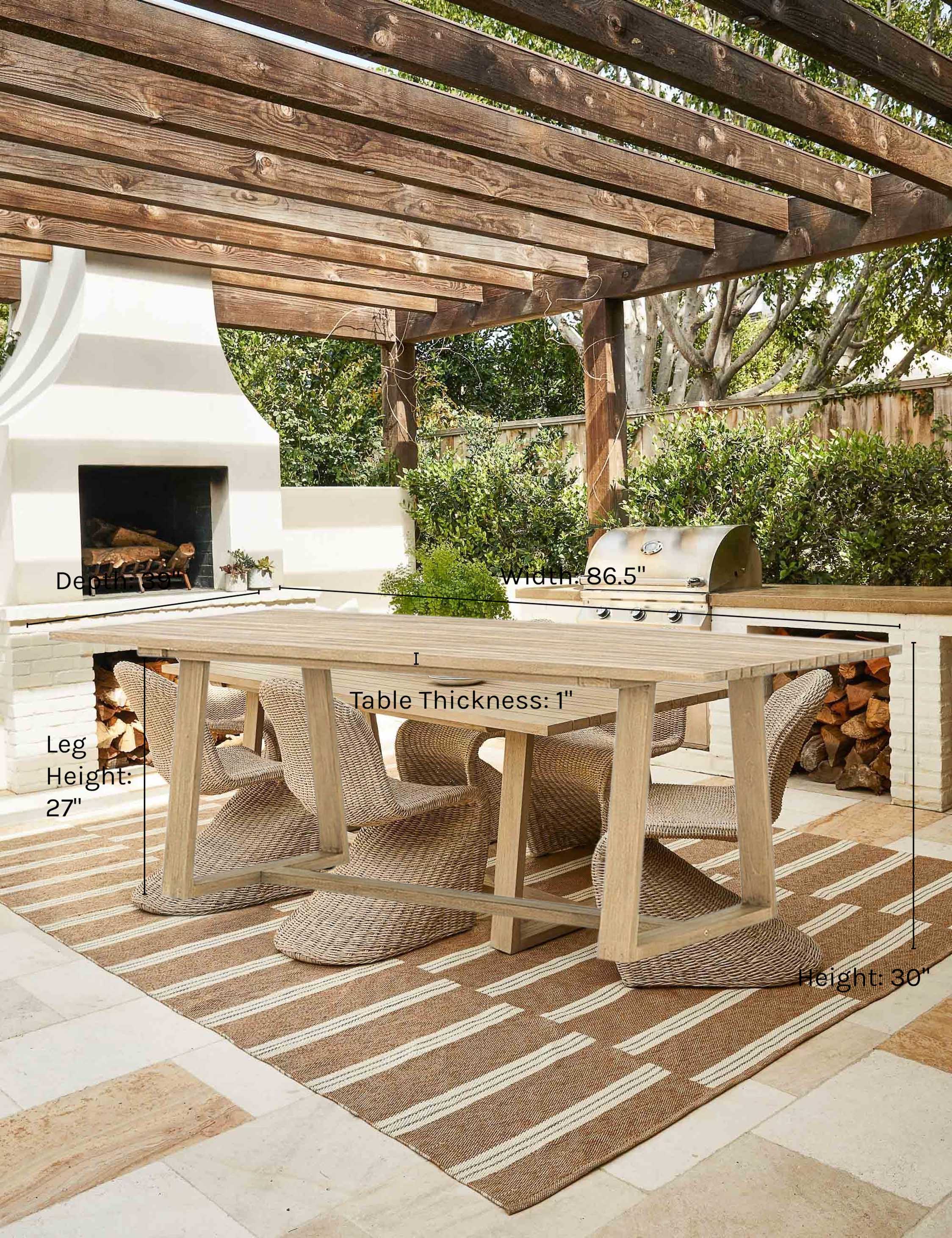 Tika Indoor / Outdoor Dining Table - AYG Home Service