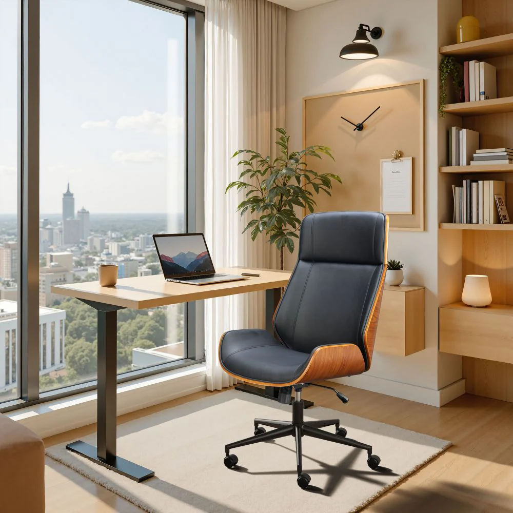 Flex Faux Leather High Back Office Chair - AYG Home Service