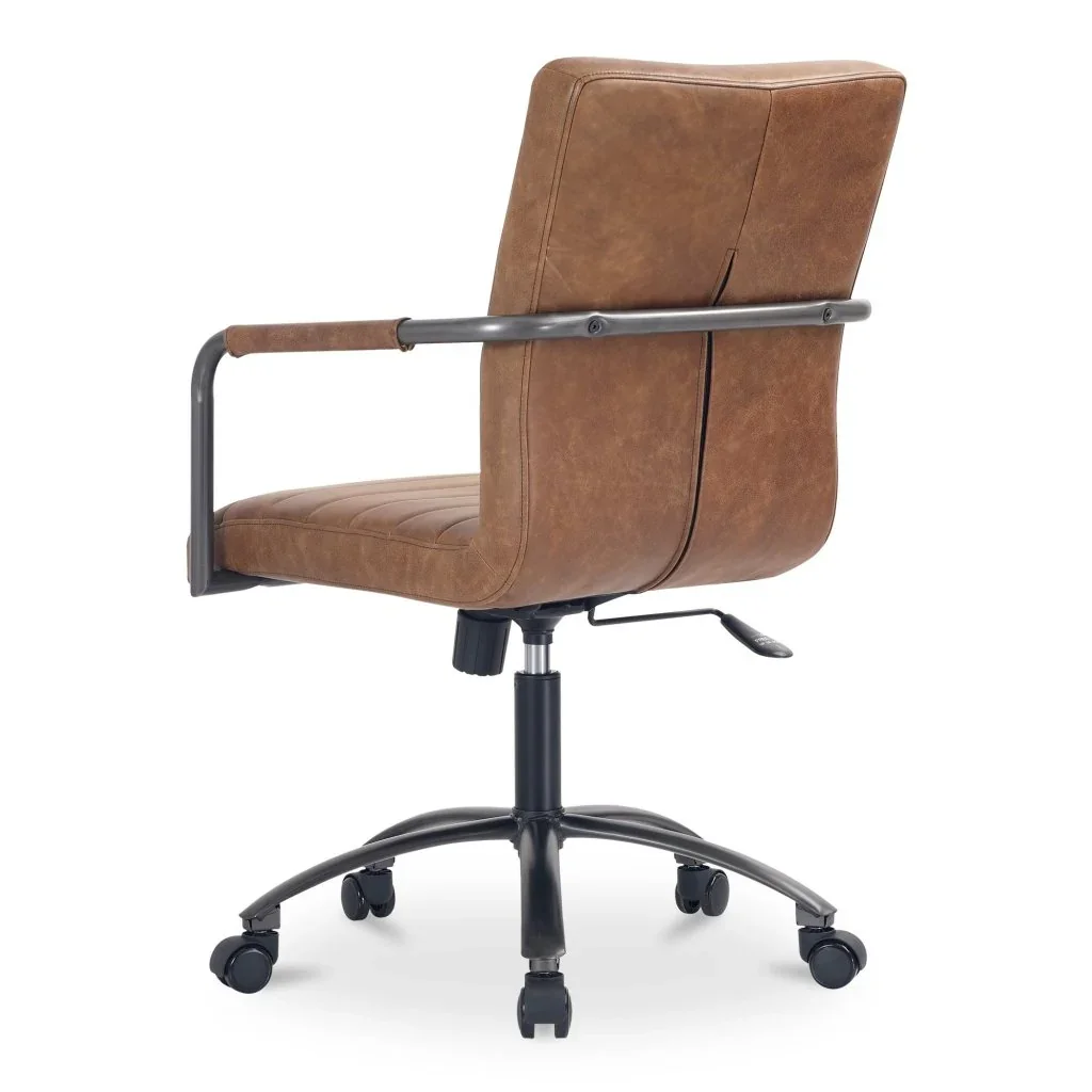 Roy Leather Swivel Office Chair - AYG Home Service