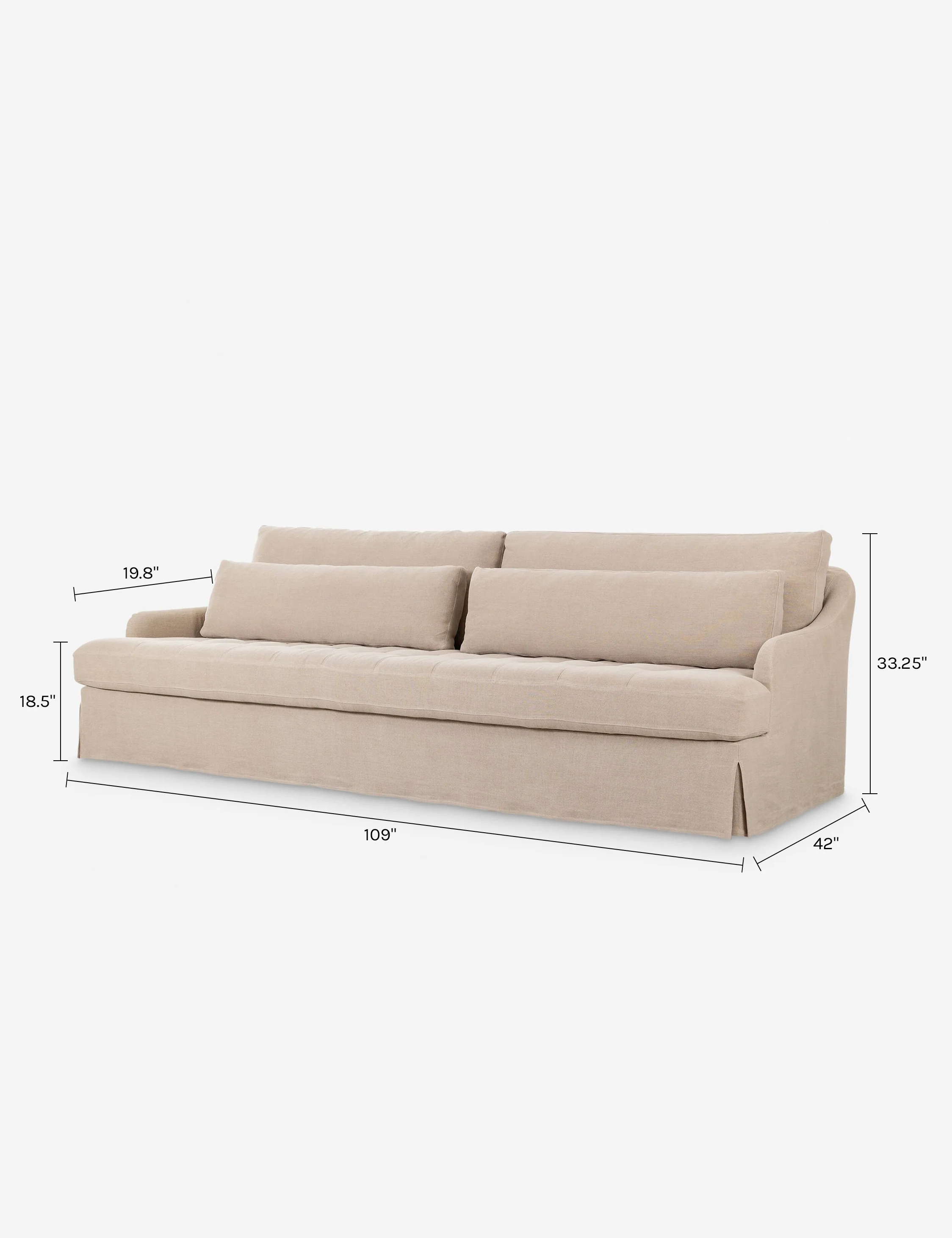 Keena Slipcover Sofa by Amber Lewis x Four Hands - AYG Home Service