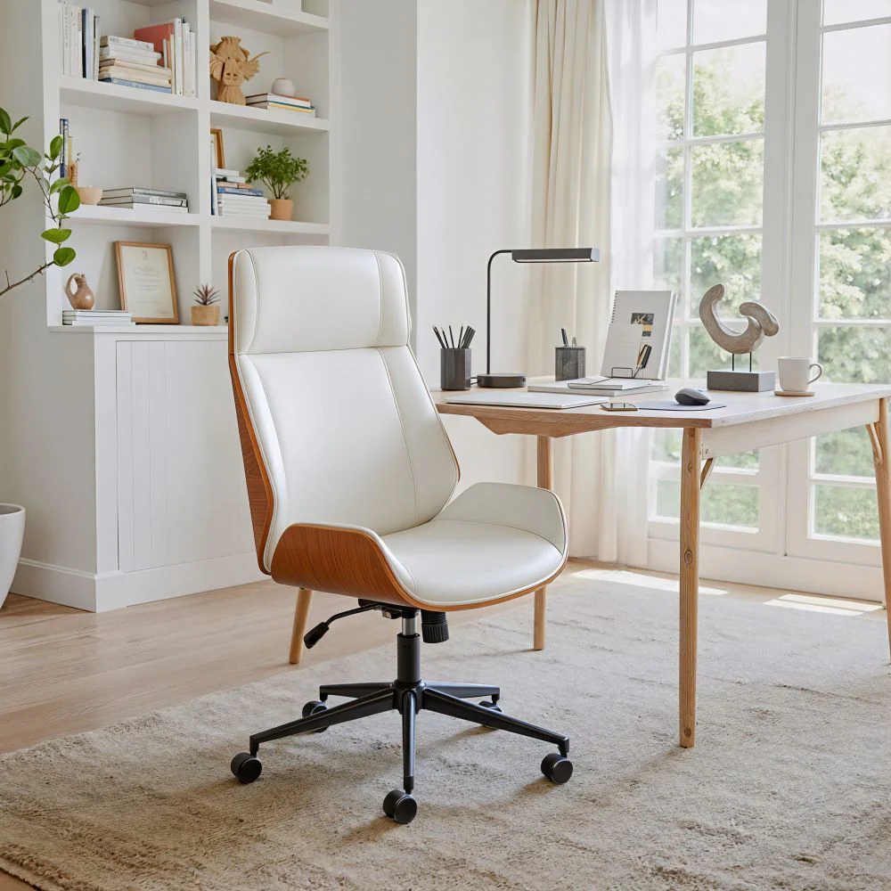 Flex Faux Leather High Back Office Chair - AYG Home Service