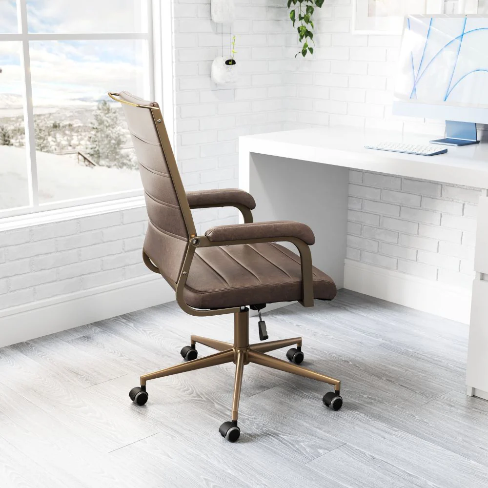 Auction Faux Leather Office Chair - AYG Home Service
