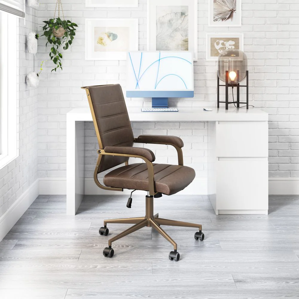 Auction Faux Leather Office Chair - AYG Home Service