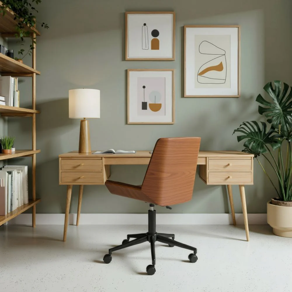 Maker Faux Leather Office Chair - AYG Home Service