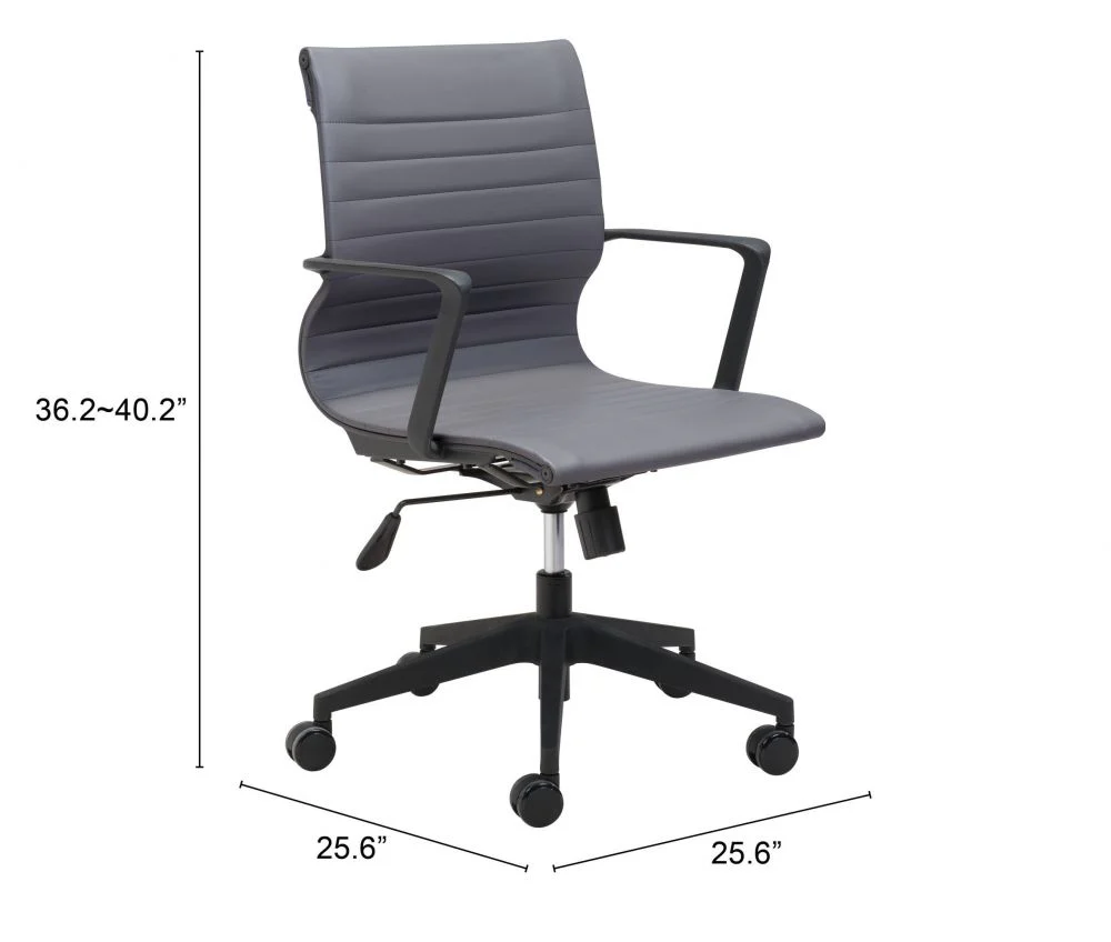 Stacy Faux Leather Office Chair - AYG Home Service
