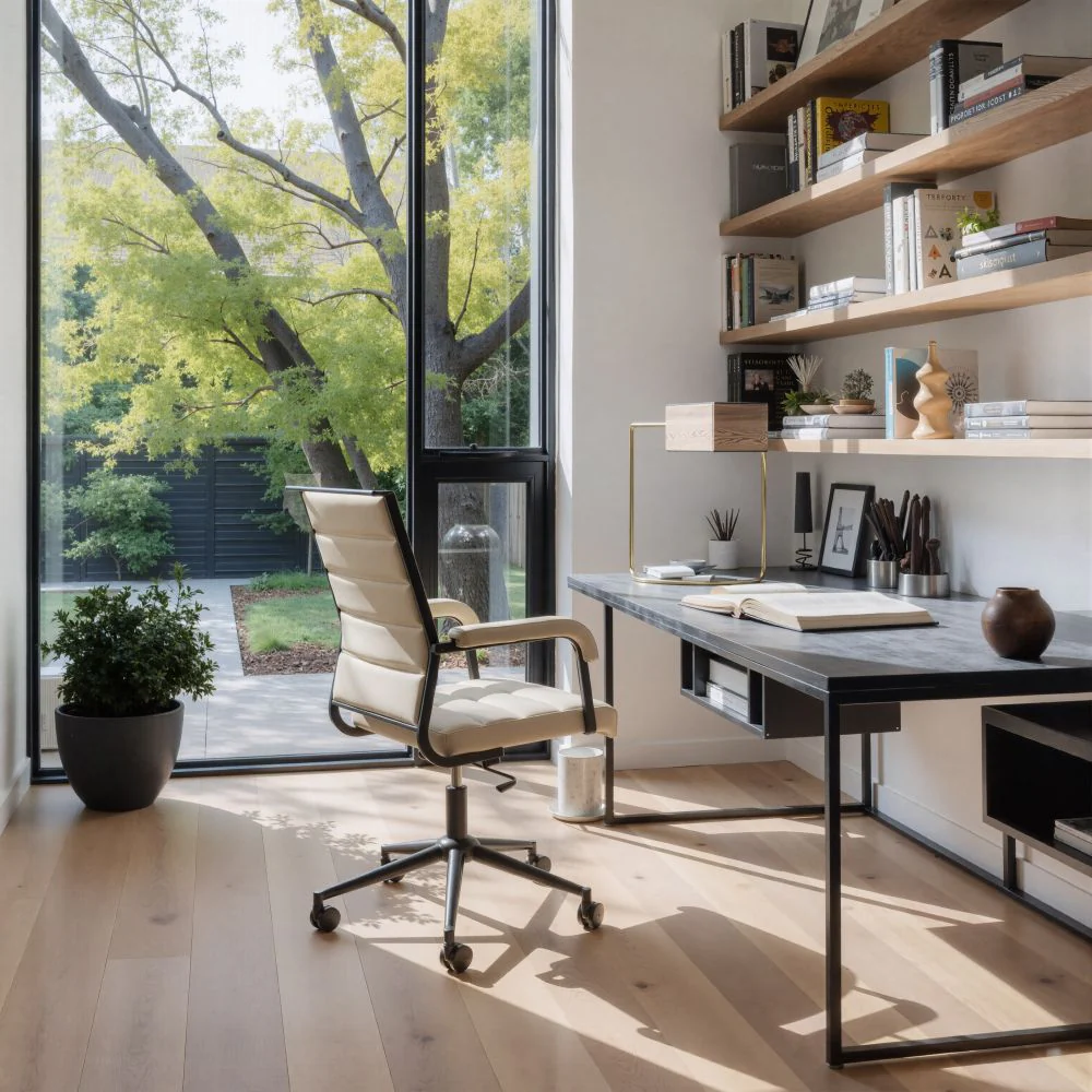 Auction Faux Leather Office Chair - AYG Home Service