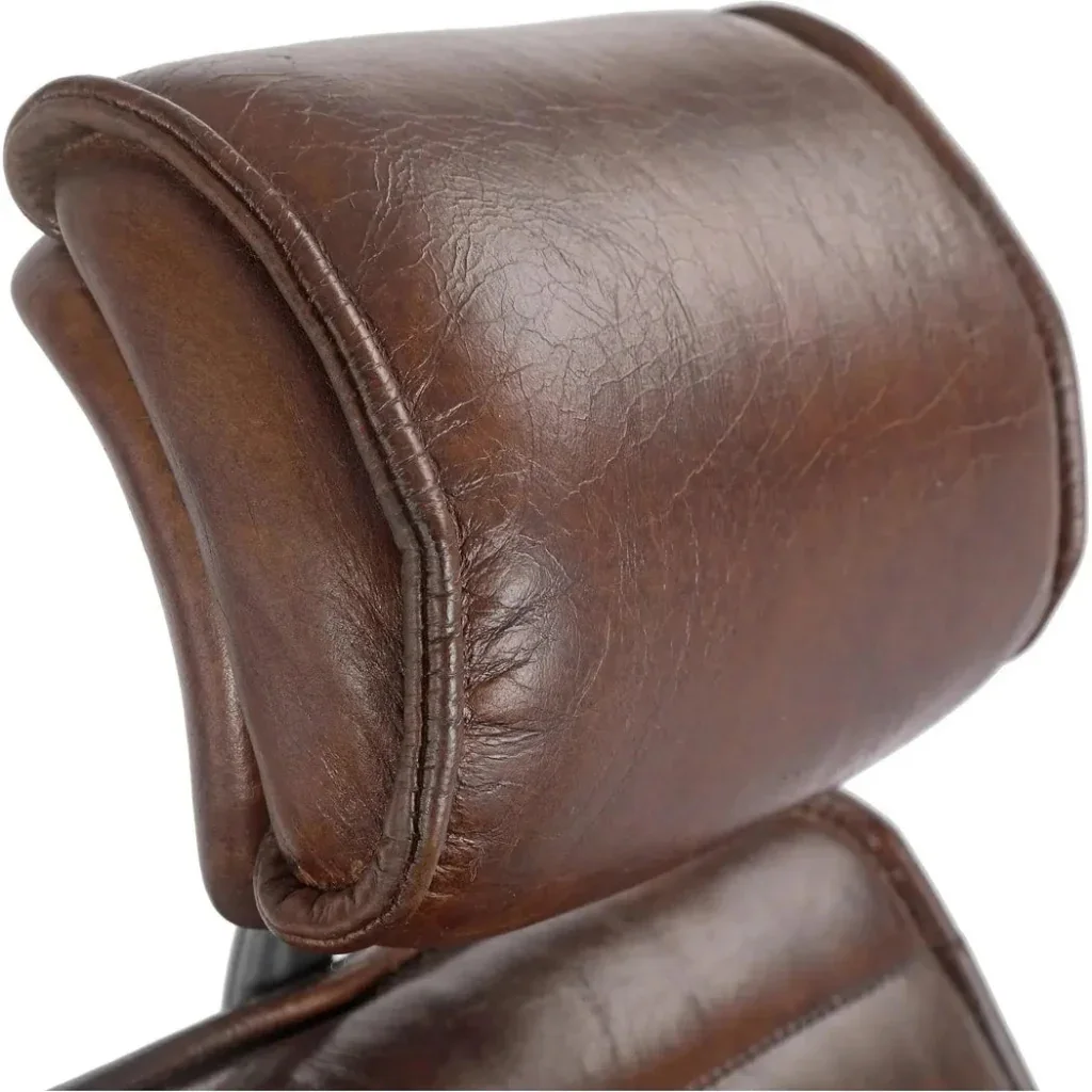 Executive Office Chair Dark Brown Leather - AYG Home Service