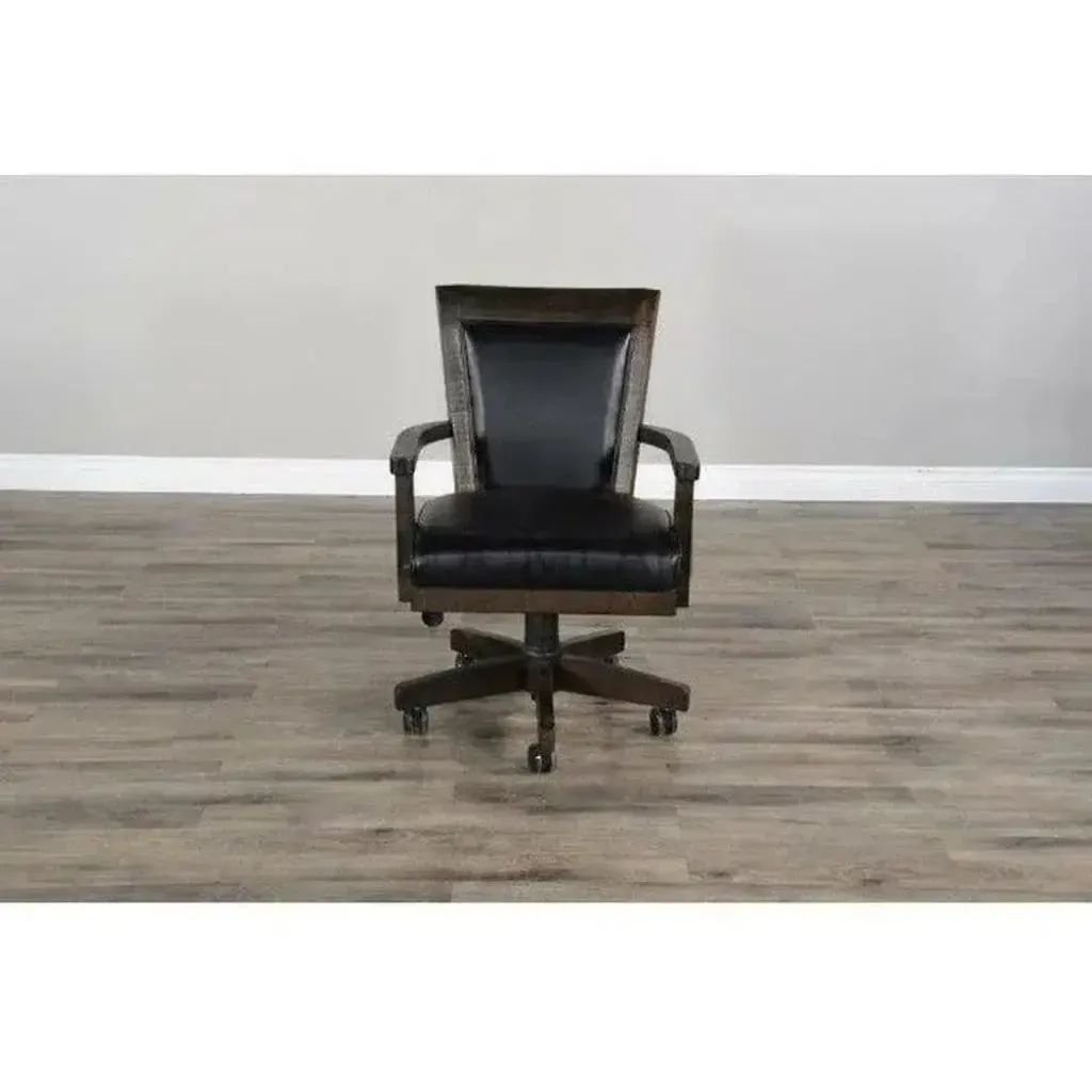 Swivel Leather Game Chair Office Chair - AYG Home Service
