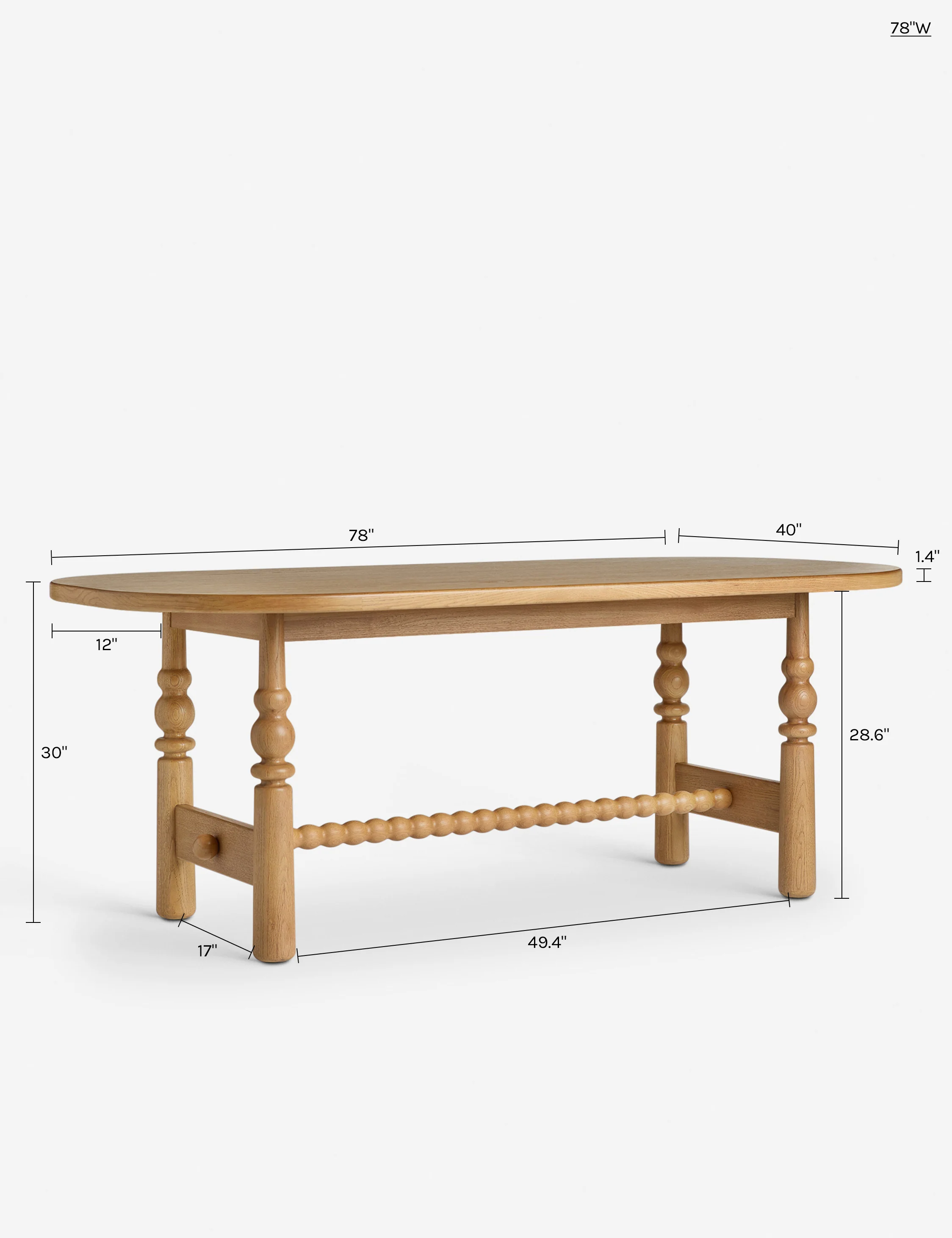 Blume Oval Dining Table - AYG Home Service